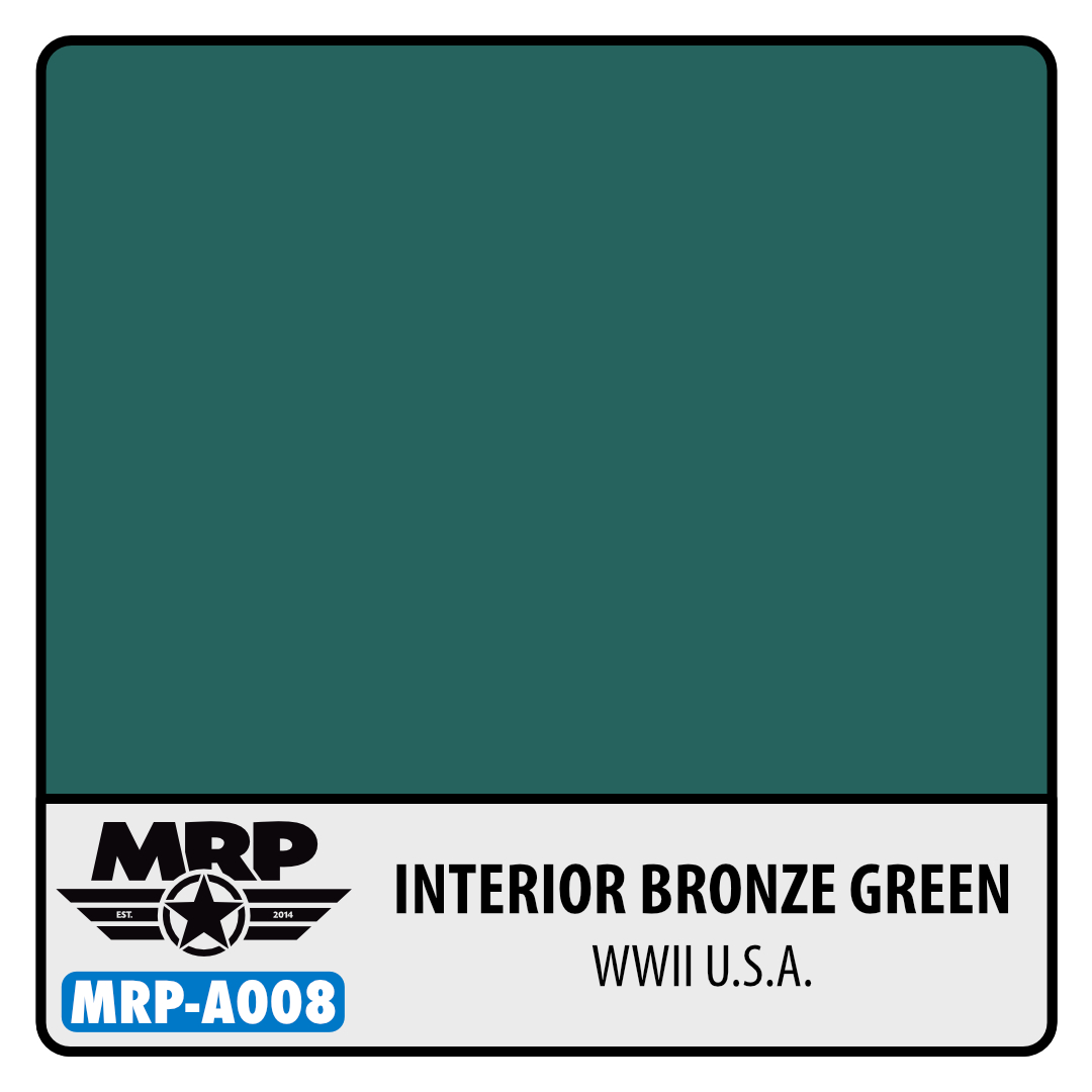 MRP-A008 WWII US Interior Bronze Green (used on P-47 Thunderbolt) AQUA 17ml