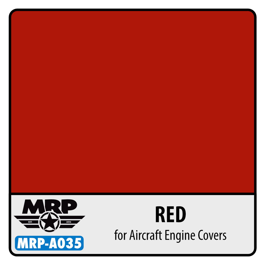 MRP-A035 Red Engine Covers for Aircraft AQUA 17ml