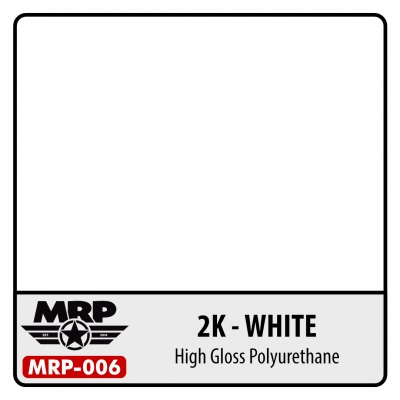 MRP-006 White 2K (1:1 paint:hardener) 2x 15ml