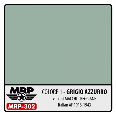 MRP-302 Colore 1 Grigio Azzurro Variant Macchi - Reggiane Italian AF 1916-1943 30ml
