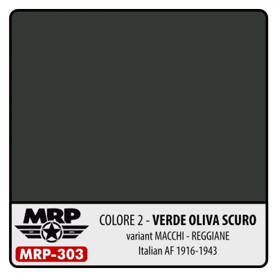 MRP-303 Colore 2 Verde Oliva Scuro 1941 Italian AF 1916-1943 30ml
