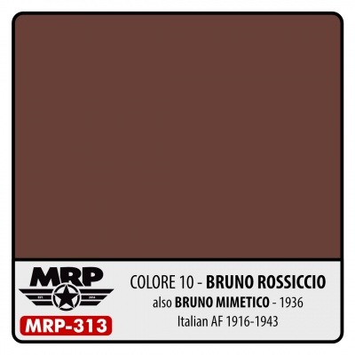 MRP-313 Colore 10 Bruno Rossiccio also Bruno Mimetico 1936 Italian AF 1916-1943 30ml