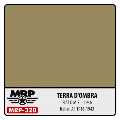 MRP-320 Terra D'Ombra FIAT O.M.S. 1936 Italian AF 1916-1943 30ml