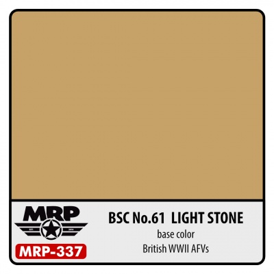MRP-337 BSC No.61 Light Stone British WWII AFV 30ml